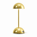 Modern guld bordslampa i svampdesign LED dimbar uppladdningsbar stilren lampa