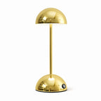 Modern guld bordslampa i svampdesign LED dimbar uppladdningsbar stilren lampa