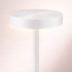 Bordslampa LED i vitfärgad metall med dimbar touchkontroll och modern design
