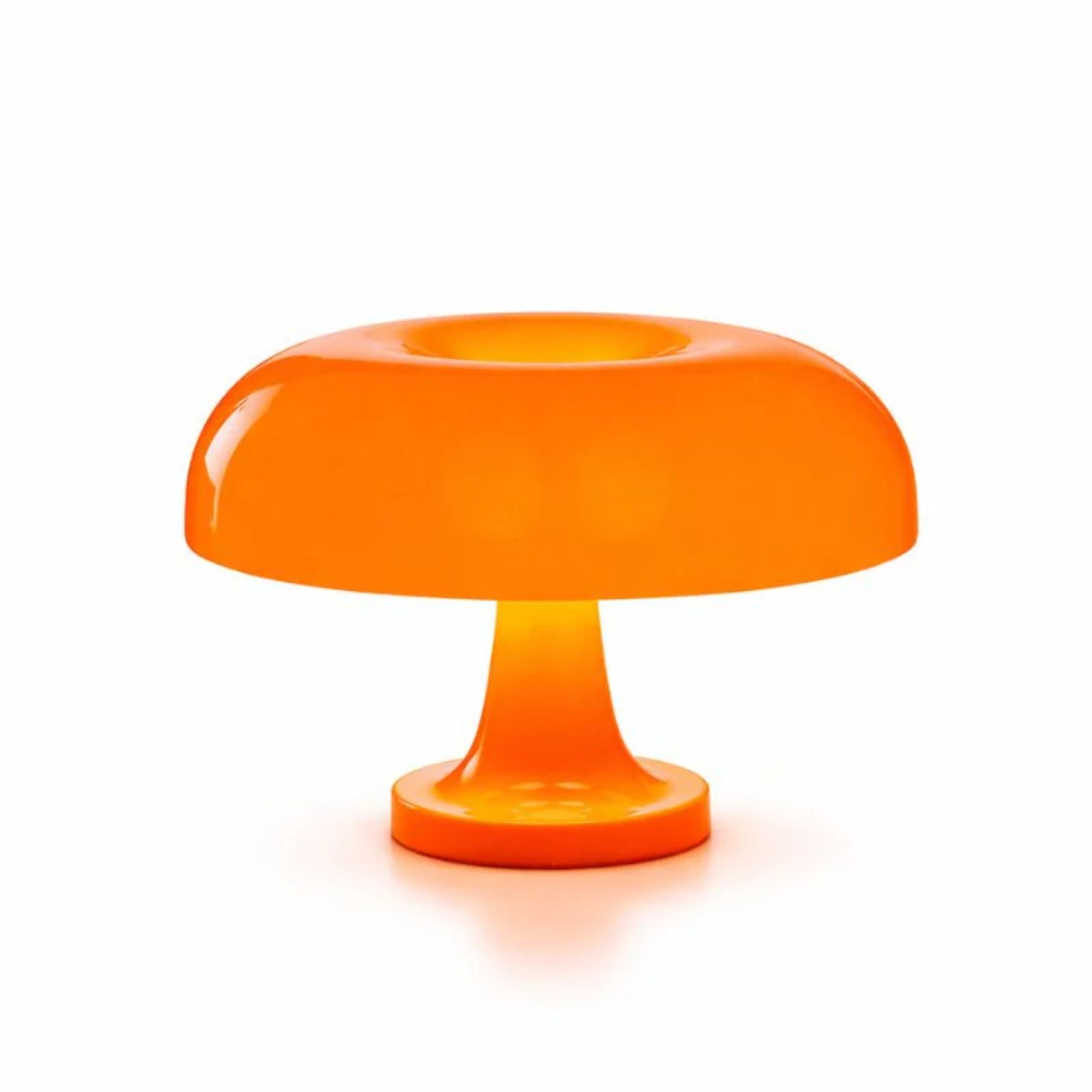 Uppladdningsbar Orange LED bordslampa Ø28 cm i modern design för dekorativ inomhusbelysning