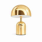 Guld portabel svamplampa LED bordslampa med uppladdningsbar funktion och modern minimalistisk design