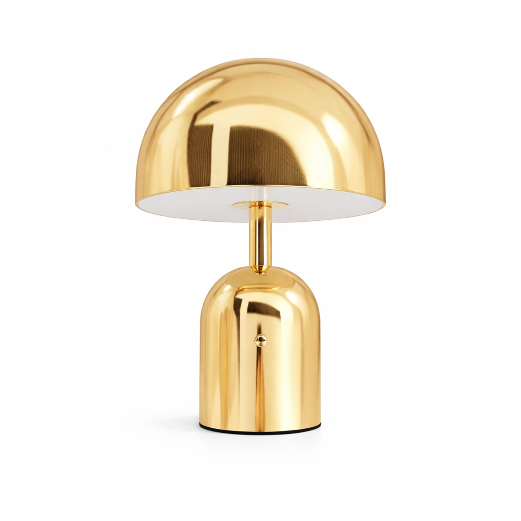 Guld portabel svamplampa LED bordslampa med uppladdningsbar funktion och modern minimalistisk design