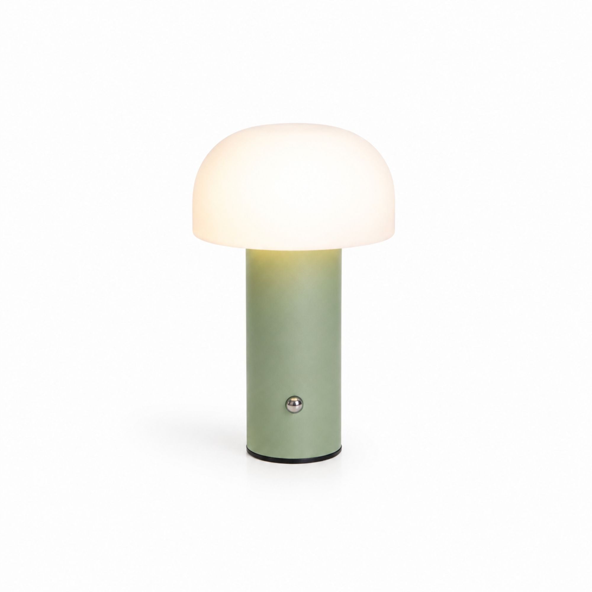 Gron bordslampa svamplampa LED i modern design med mjukt ljus