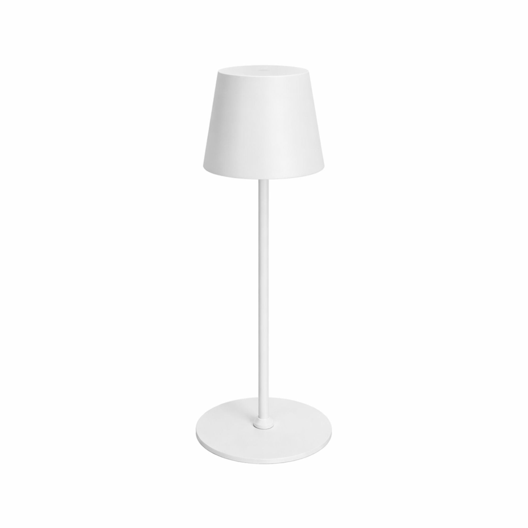 Vit bordslampa LED uppladdningsbar via USB med touchkontroll, steglös dimning och tre ljusfärger (3000K 4500K 6500K)