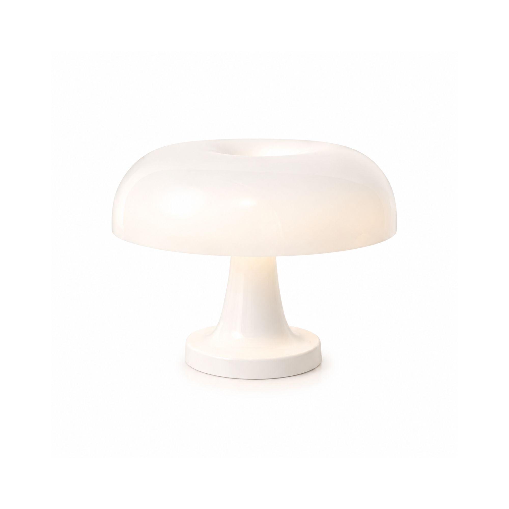 Vit Detaljbild av uppladdningsbar LED bordslampa med integrerad ljuskälla