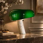 Bordslampa i marmor – grön designlampa | SNOOBI