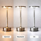 LED bordslampa med tre ljuslägen varmvit neutralvit och vit belysning