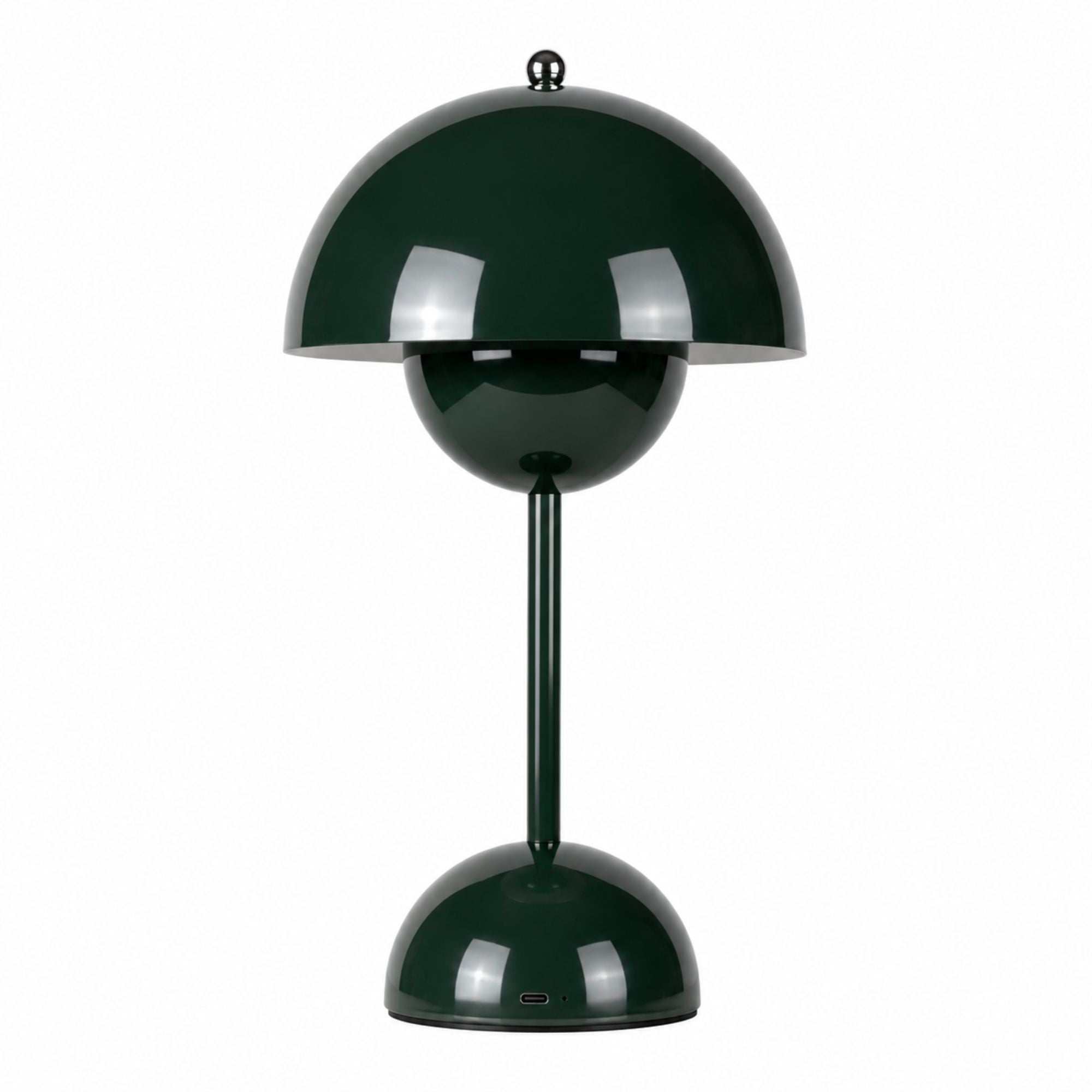 Grön portabel Flowerbud bordslampa med uppladdningsbart batteri och LED-belysning