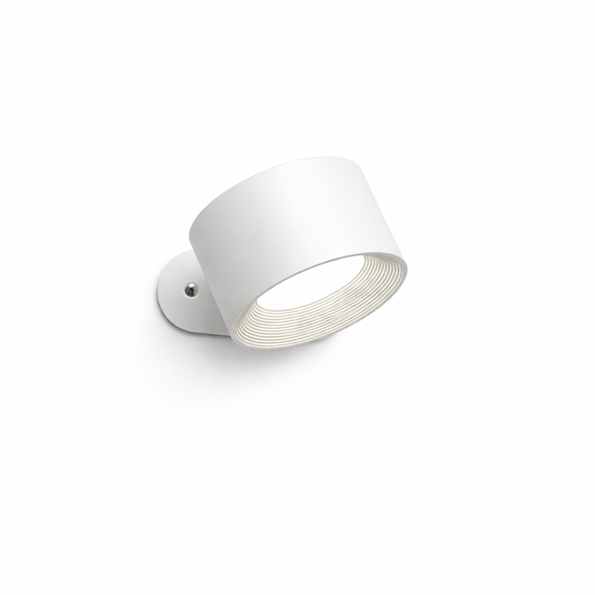 Portabel vit vägglampa med LED som är trådlös och uppladdningsbar för flexibel belysning i hemmet.