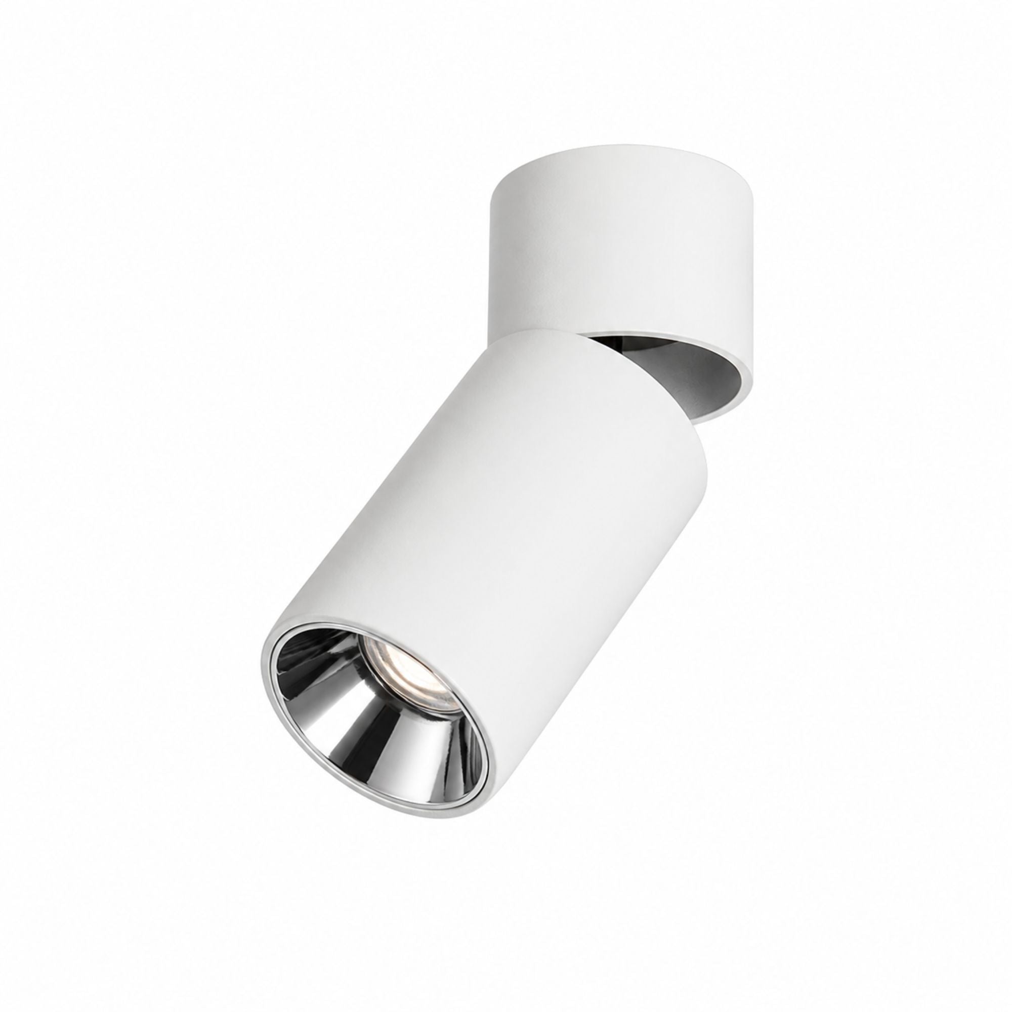 Spotlight LED 7W dimbar i vit aluminium med justerbart lamphuvud.