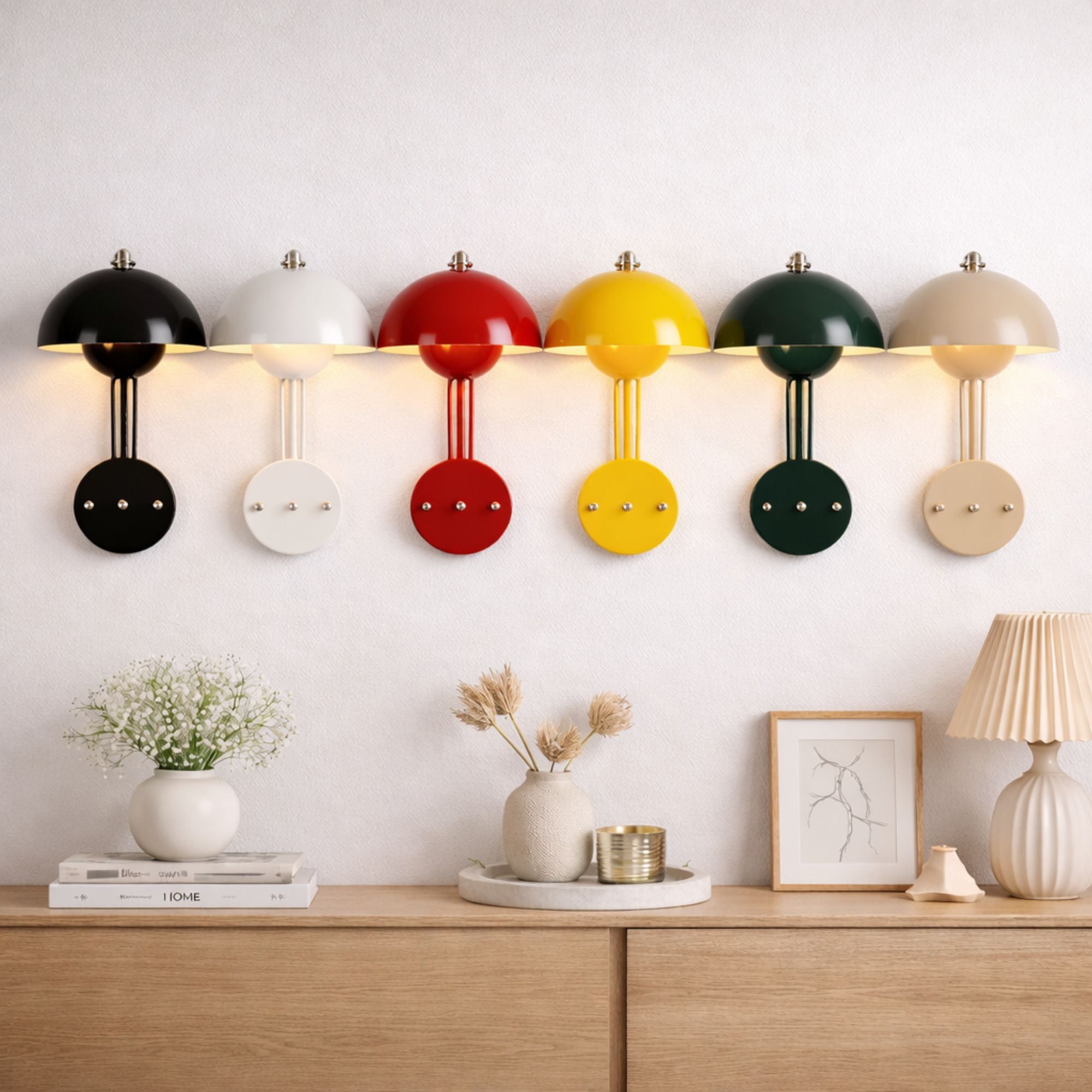 Vägglampa – modern metallvägglampa LED (6000K) | Flora